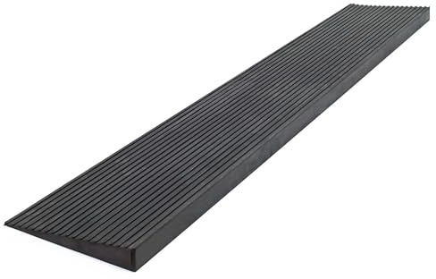 Threshold Ramp 25x150x900mm, Non-Slip Solid Rubber for Wheelchairs, Walking Frames, etc.