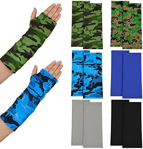 Boao 12 Pcs Arm Cast Cover, 11 Length X 8-10 Circumference, Camo, Solid