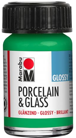 Marabu Pintura para porcelana y vidrio, 15 ml, manzana brillante
