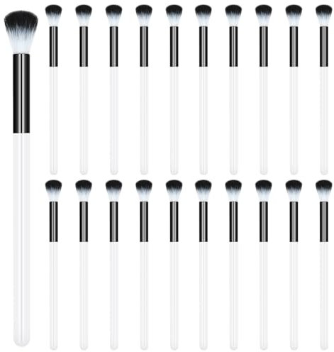 20 PCS Eyelash Cleaning Brush Set, Lash Bath and Shampoo Cleansing Brushes for Extension, Eyeshadow Brush Set, Bulk Black
