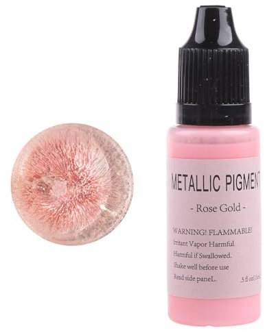 Farbpigmente für Gießpulver,Konzentrierte Schimmer Alkoholfarbe Farbstoff für die Herstellung von Harzschalen. 11 Metallfarben auf Alkoholbasis für Epoxidharzkunst