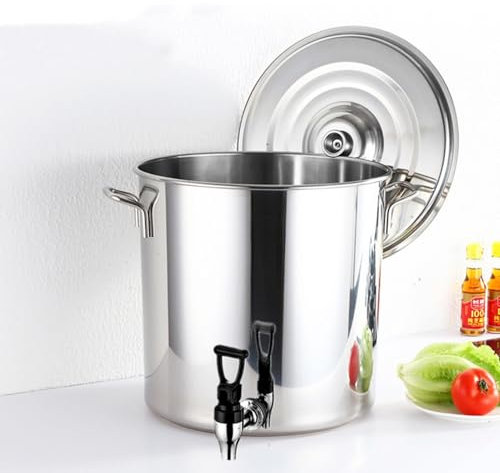 IBOWZ Pentola Pasta induzione, Pentola per Pasta da 22 cm - Coperchio con scolapasta bloccabile, Rivestimento Antiaderente, compatibilità Universale con Tutti i fornelli