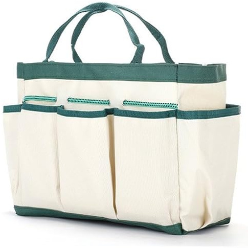 Borsa per attrezzi da giardino in tessuto Oxford 600D compatta e portatile per una facile conservazione e trasporto di attrezzi da giardinaggio 31 5 x 25 x 16 cm