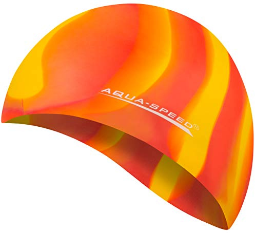 Aqua Speed Bunt Set - Gorro de baño + Pequeño Toalla de Microfibra | Gorra de natación | Unisexo | 54. Colorido / 59