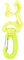 Keenso Tauchrohrhalterung mit Clip, Haken für Schnalle, Regler, Clip, Schlauchhalter BCD (gelb)
