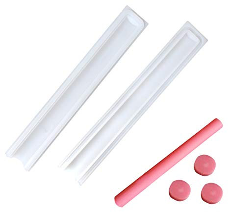 LaceDaisy DIY Long Tube Mousse Dessert Moule Tube de Silicone Moule pour la Fabrication de savons Moule à Bougie Fait à la Main Bougie, Décoration Gâteau Outil,Cuisine Artisanat Décorations