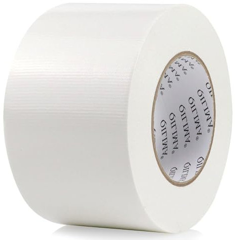 QILIMA Panzertape Extra Stark Weiß 75 mm x 55 m Gewebeband Wasserdichtes Reparaturband-1 Rollen