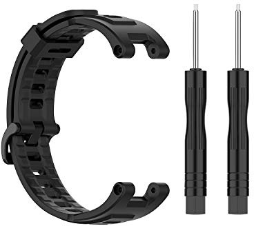 INF Mjuk silikon Armband andningsbar sportband för Huami för Amazfit T-Rex/Pro Svart