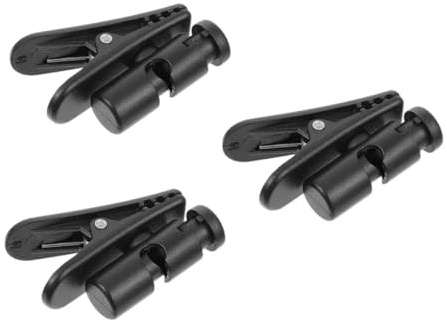HOMSFOU 3 Piezas Clip para Auriculares Organizador de Cable de Auriculares Clip de Fijación Negro para Usar el Hogar Trabajo