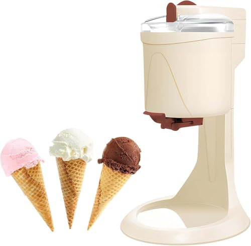 Soft Serve - Máquina automática de helados caseros, fácil de usar y limpiar, capacidad de 1 litro, perfecta para helados caseros