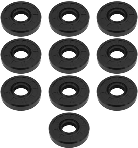 The Lord of the Tools Lot de 10 Joints d'étanchéité à Double Lèvre en Caoutchouc NBR 12 X 32 X 7 Mm pour Arbre Rotatif