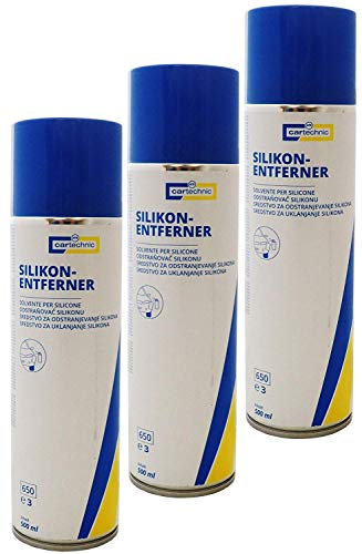 3x Silikonentferner Spray 500ml z.B. für Autolack, Silikonreiniger, Silikonlöser