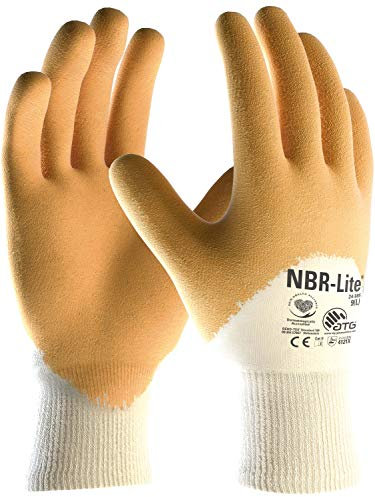 ATG Handschuhe 24-985 Nitril-Handschuhe NBR-Lite beige/gelb 7