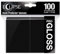 Ultra Pro - Eclipse Gloss Standard Sleeves (100 Pack) - Jet Black