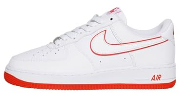 Nike Air Force 1 '07 Weiß-Rot Herren Größe 10