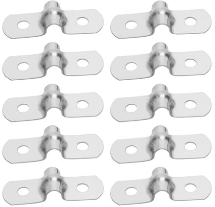 YINETTECH 50pcs M5 304 en Acier Inoxydable en Forme de U Rigide Tuyau Sangle Selle Pince Sangle Pince Tube Tuyau U Clips pour Tuyau de Canalisation Fixe