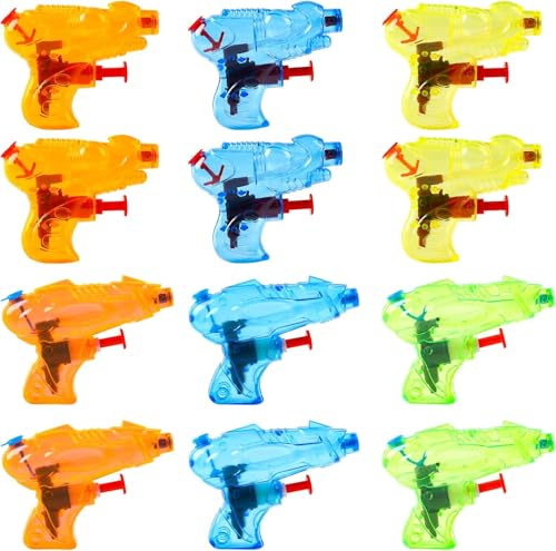 DERAYEE Pistolet à Eau pour Enfant,12PCS Mini Pistolet à Eau,Jouet Piscine Jeux Exterieur