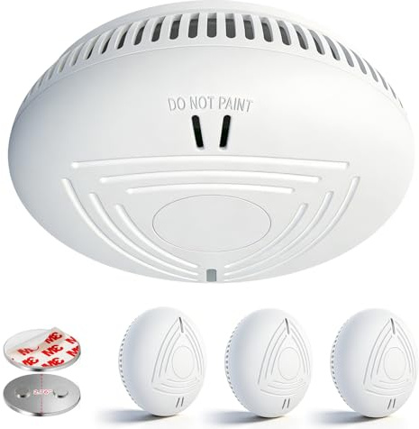 DAYTECH Rauchmelder 10 Jahre Batterie – 3er Rauchmelder mit Magnethalterung Set, TÜV Rheinland Zertifiziert, 85 dB Brandmelder & Rauchwarnmelder mit Test/Stummschaltung