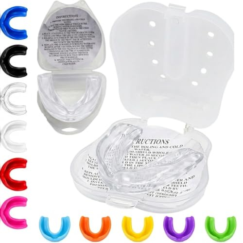 Gum Shield Teenager mouldable Mouthguard Slim Fit Kids Junior Gumshield Case Boxing, MMA, Rugby, Martial Arts, Judo, Karate, Hockey Adult Contact Sports Girls Boys Year Age 5 6 7 8 12 13 15 9-12 5-8