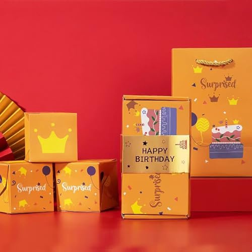 Caja de regalo de dinero explosivo, caja de regalo de explosión sorpresa de Navidad, crea el sobre rojo más sorprendente y plegable, explosión de efectivo para cumpleaños, aniversario, San Valentín
