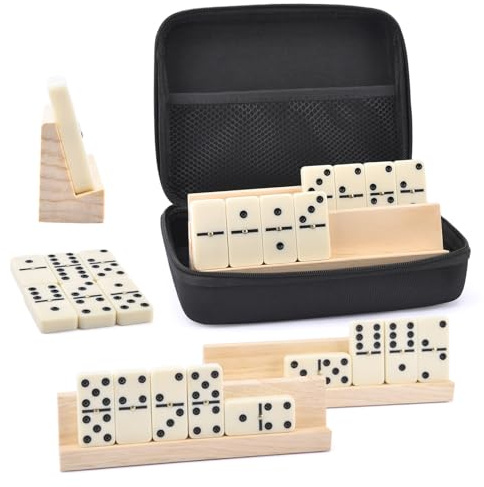 Dominoes Dominoes – 7,48 x 1,77 x 1,18 tum, Domino-spel, långtgående | Lightweight Dominoes Set, Vintage Domino For Adults and Kids, Traditionella spel, hem, inomhus utomhus