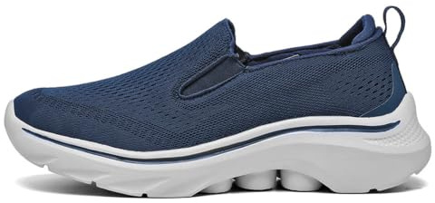 Diabetiker skor män bekväma hälsoskor halkfria fritidsskor lätta sneakers mjuk sula slip-skor korrigering tår skor utomhus mode löparskor