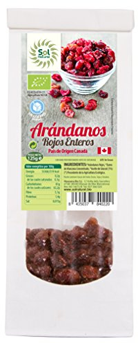 Solnatural Arandanos Rojos De Canada Sin Azucar Bio 125 G 300 g
