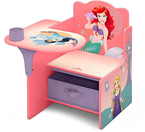 Delta Children Chair Desk with Storage Bin, Disney Princess