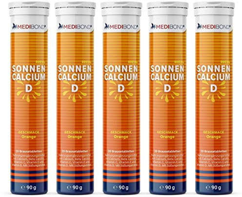 Sonnencalcium D Medibond Brausetabletten 5 x 20 Stück