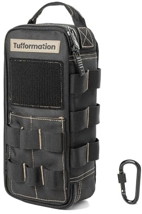 Tufformation Kleine und robuste Werkzeugtasche mit Verschlussgriff. Perfekt für EDC, Motorrad, Rennrad, Elektriker und mehr
