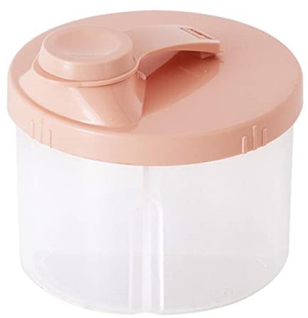 Distributeur de lait en poudre pour bébé | Conteneur de lait pour bébé | Distributeur de poudre portable | Boîte de rangement à 4 compartiments avec couvercle | Récipient rotatif anti-déversement pour
