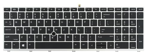 Table-King Clavier de rechange rétroéclairé avec distribution américaine pour HP Probook 650 G4 650 G5,450 G5,455 G5,470 G5 L09595-001 L09593-001 L00741-001 6037B013422 01