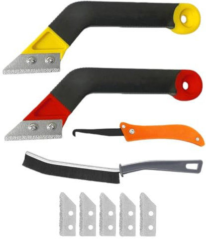 Mortel Scratch - Strumento per la rimozione del detergente per pulitore per detergente per detergente per il detergente articolare | 10x strumento di distanza graffiante malta | Accessori sporchi con