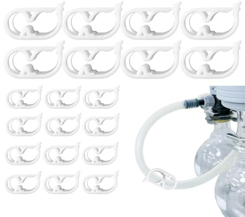 Morsetto a pinza di chiusura – Bianco latte, costruzione flessibile, morbida fornitura di tappi per tubi, facile gestione del processo del sifone del vino, strumento di taglio 'acqua forte