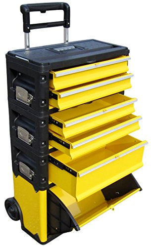 ALEOS. AS-S Carro de Herramientas de Metal XXL Tipo 305BBCD -> Ahora con Bloqueo cajón y Cerradura