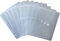 Dokumententaschen 40956-04 Sammelmappen Sichttaschen A5 quer transparent natur, mit Euro-Lochung, Abheftrand, Klappe und Klettverschluss - 10 Stück