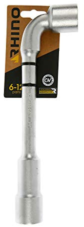 RHINO - Clés tubulaires et à pipe, Clé à pipe débouchée 24 mm - Diamètre 24 mm - Empreinte 6/12 pans - Fabriqué en Acier (Chrome Vanadium) - Garantie à vie - Plusieurs tailles disponibles