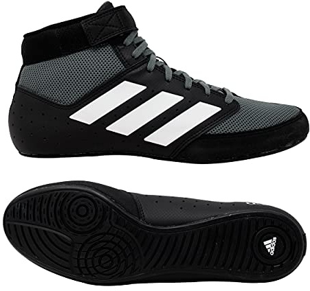 adidas Men's Mat Hog Wrestling Shoe Black Onyx White