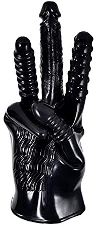 YCGLX Sex Massage Handschuhe Finger Handschuhe Massagegeräte Vibrationshandschuhe G-Punkt Stimulator 5 Arten Von Gerippten Künstlichen Penis Flirten Masturbation Spielzeug Massage-Handschuh