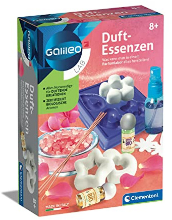 Clementoni Galileo Lab doftessenser – spännande experimentlåda för hemmet med underbart luktande dofter och parfymer – leksak för barn från 8 år 59265