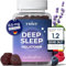 YUICY Melatonin Gummies – 60 Stk. Extrem Leckere & Zuckerfreie Gummibärchen zum Einschlafen - 0,5mg Melatonin Hochdosiert & Vegan - Bewährte Einschlafhilfe Erwachsene - Deep Sleep