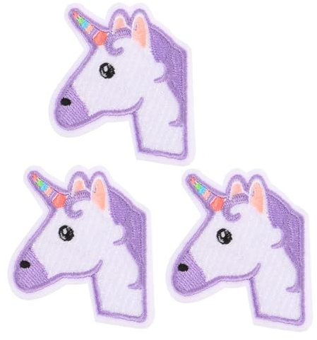 Operitacx 6 Stk Stoff-einhorn-patch Handbuch Aufkleber S Tasche Kindertücher Banner Kürbis-anhänger Applikationen Perlmuttfarbene Abziehbilder Heim Bao Lipgloss Technik Kleider Combo-platte