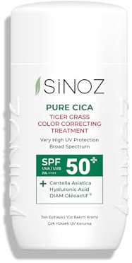 SINOZ Pure Cica Tiger Grass Correcting Treatment - SPF50+ /PA++++ - 50 ml