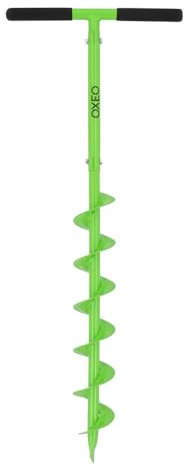 Tarière Manuelle diamètre 100mm - Poignée en caoutchouc - pour Creuser des Trous, Planter des Arbres et Installer des Clôtures