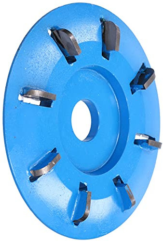 YWBL-WH Disco di Intaglio in Legno per Incisione di Lavorazione del Legno, Pialla e Finitura con 8 Denti, Dispersione di Segatura Veloce, Uso Versatile per Intaglio delle Radici, Lucidatura del tè