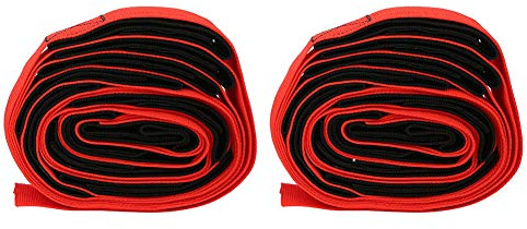 Stylebest 2 Uds Bandas de a Pie Al Aire Divertido Juego Cooperativo de Nailon para Fiestas Familiares y Actividades de Equipo