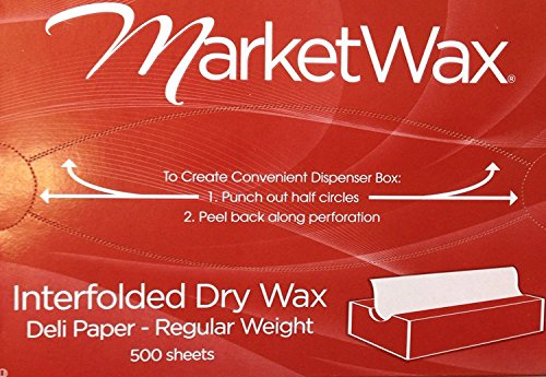 Market Wax - 8in x 10.75in - Wax Paper Sheets - Box of 500 Sheets