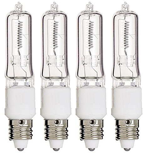 Q100Cl/MC – 100 Watt JD T4 E11 Mini candelabro Base 120 V, luz clara)