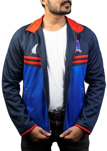 GOKTOG Ted Track Jacket, giacca da allenamento da calcio, giacca sportiva leggera blu, giacca da allenamento per allenatore di calcio, Giacca Ted Track Blu, Medium