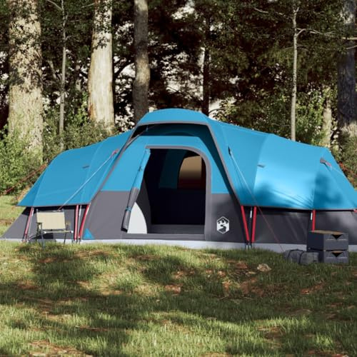 Festnight Tienda de Campaña de 11 Perosones para Camping, Impermeable, Tienda de Campaña Familiar, Fácil de Instalar, para Camping, Viajes, Trekking y Jardín Azul 3033629_es